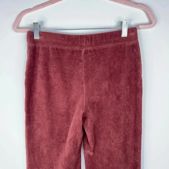Daily Practice Anthropologie Corduroy Flare Pants Velour Burgundy Brown Size XS - Picture 6 of 11